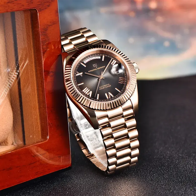 Pagani Design Day-Date Sporty Automatic Men's Watch-  PD-1783